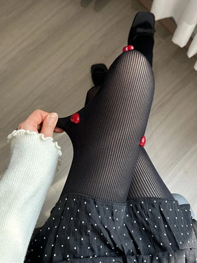 Y2K Heart Tights