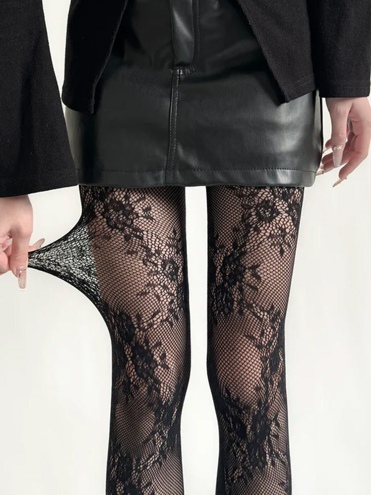 Y2K Lace Tights