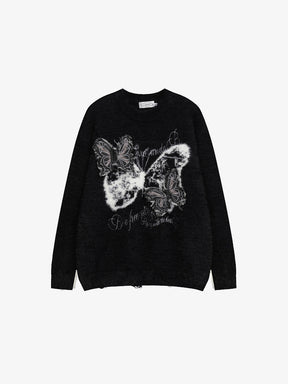 Y2K Butterfly Sweater