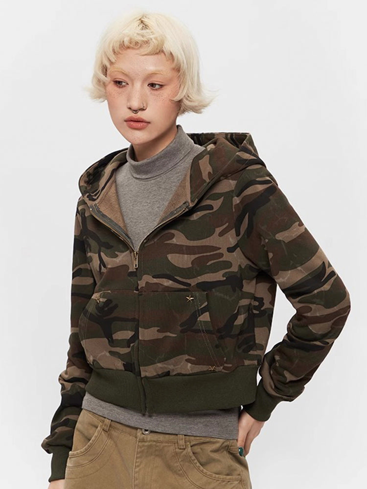 Y2K Camouflage Hoodie