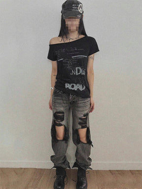 Y2K Black Tank Top