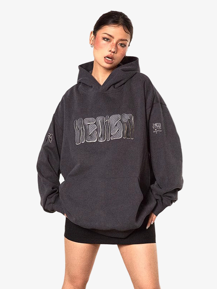 Y2K Embroidered Hoodie