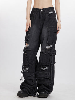 Y2K Damaged Jeans