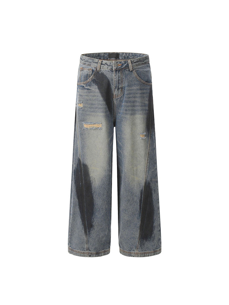 Y2K Damaged Denim Pants