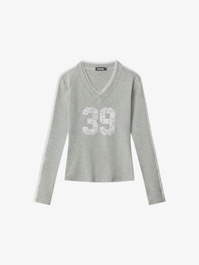 Y2K Crochet Numbers Top
