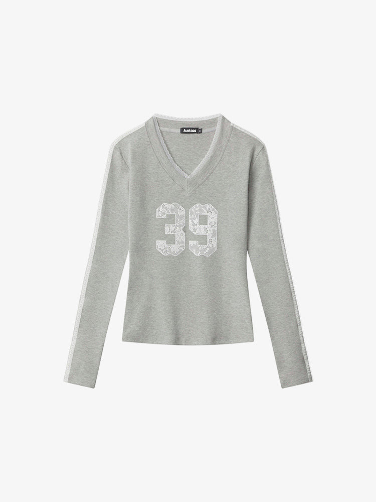 Y2K Crochet Numbers Top