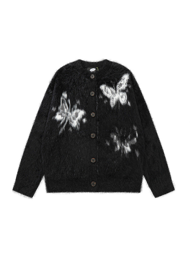 Y2K Butterfly Cardigan