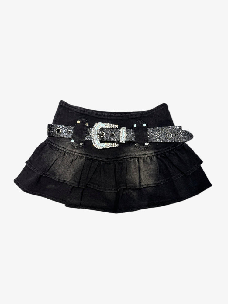 Y2K Denim Mini-Skirt