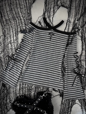 Y2K Striped Top