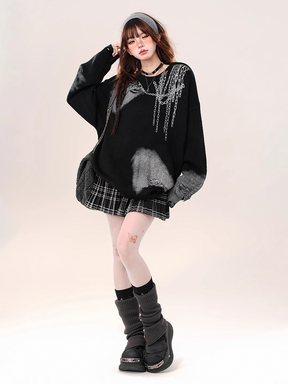 Y2K Chain Sweater
