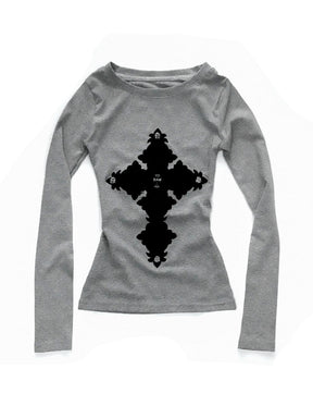 Y2K Cross Long Sleeve Top