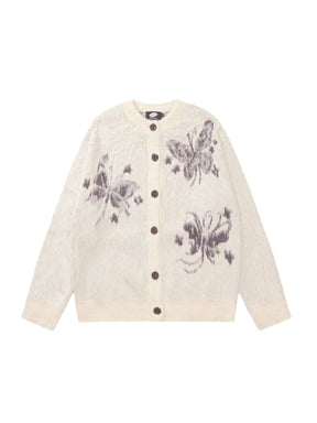Y2K Butterfly Cardigan