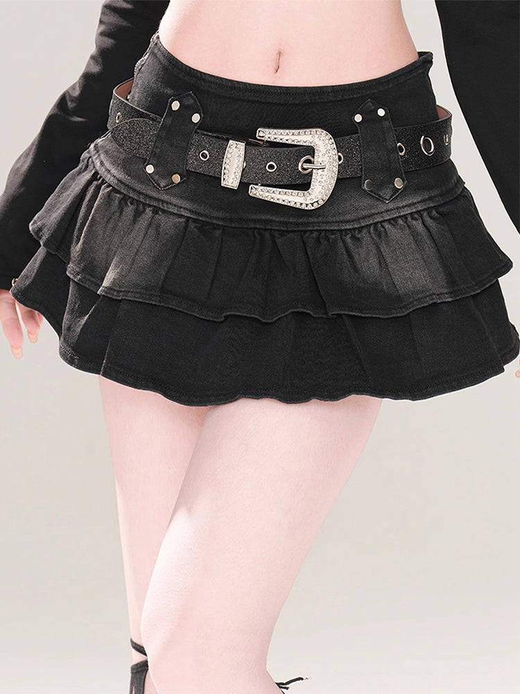 Y2K Denim Mini-Skirt