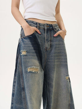 Y2K Damaged Denim Pants
