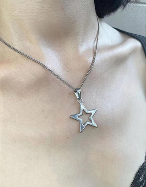 Y2K Star Necklace