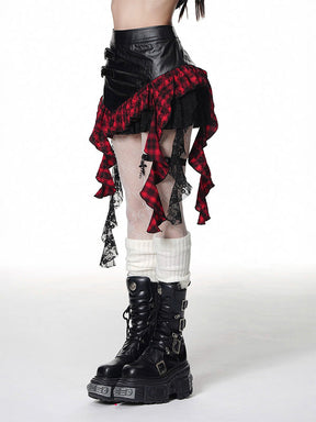 Asymmetrical Short Skirt