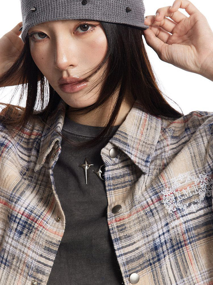 Y2K Checkered Shirt