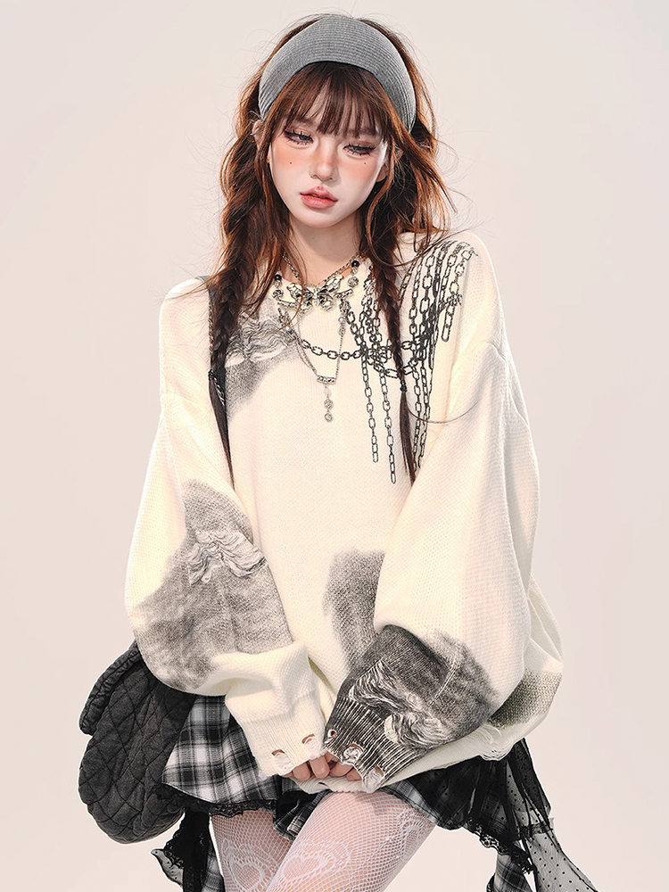Y2K Chain Sweater