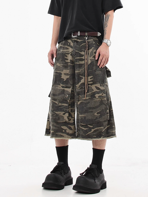 Y2K Baggy Camo Shorts