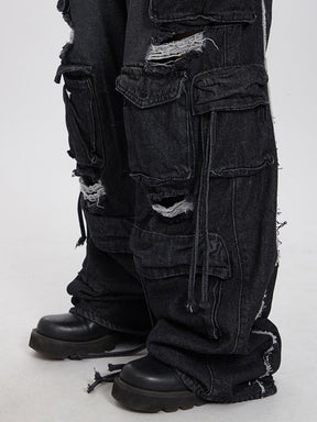 Y2K Damaged Jeans