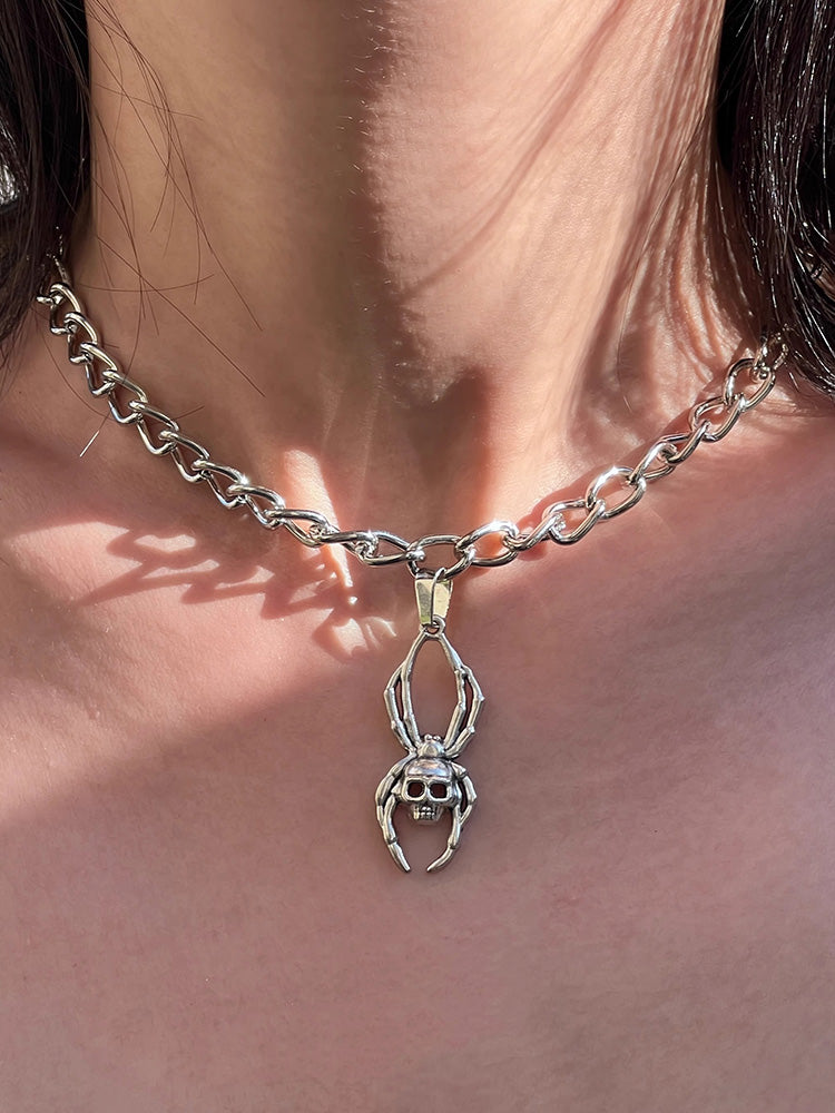 Y2K Spider Sull Necklace