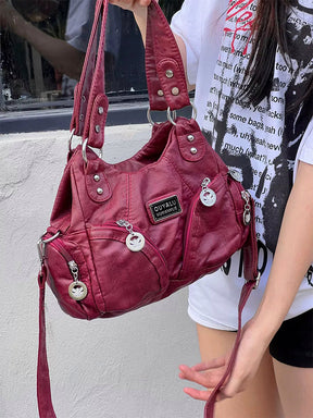 Y2K Red Shoulder Bag