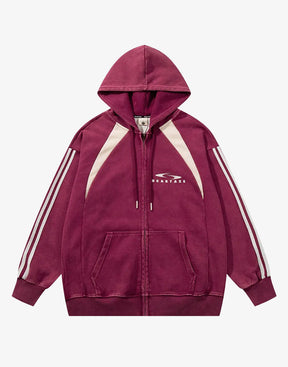 Graphic Zip Up Hoodie Y2K