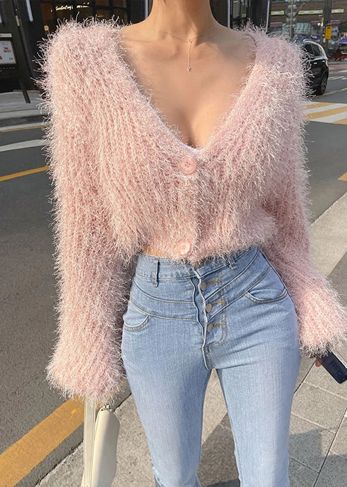 Fluffy Pink Sweater