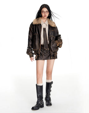 Fur Lined Jacket Y2K