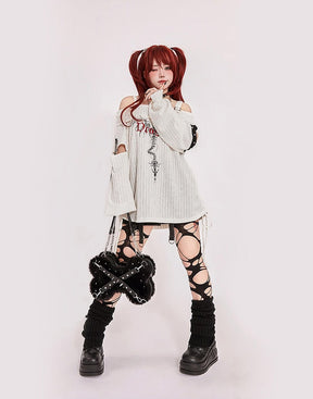 Y2K Cropped Sweater