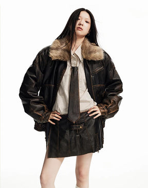 Fur Lined Jacket Y2K