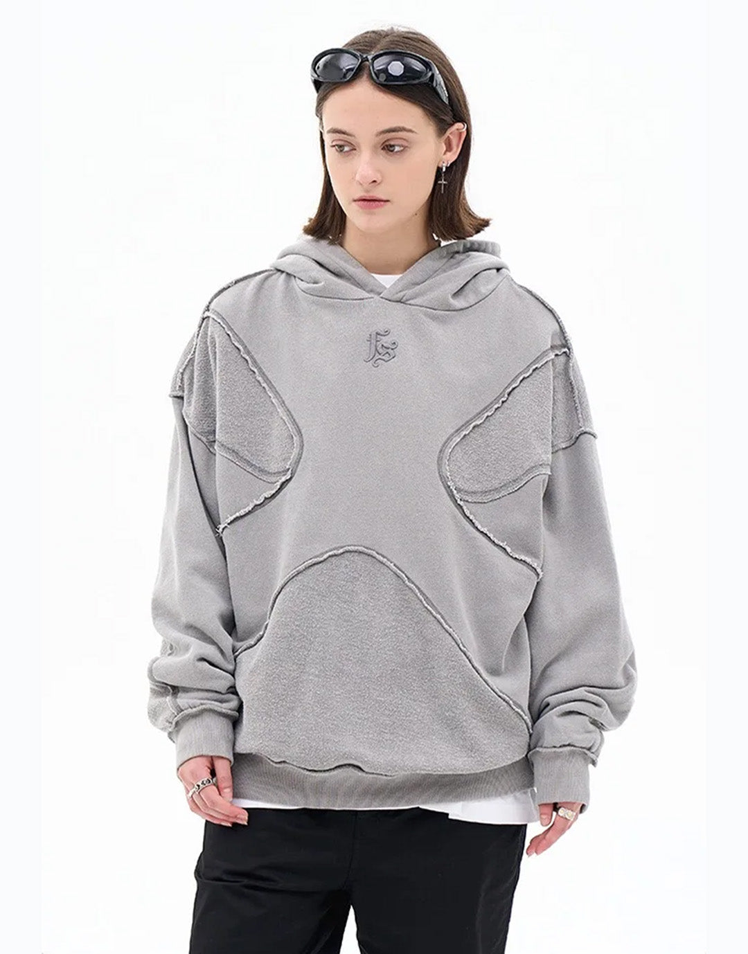 Grey Y2K Hoodie