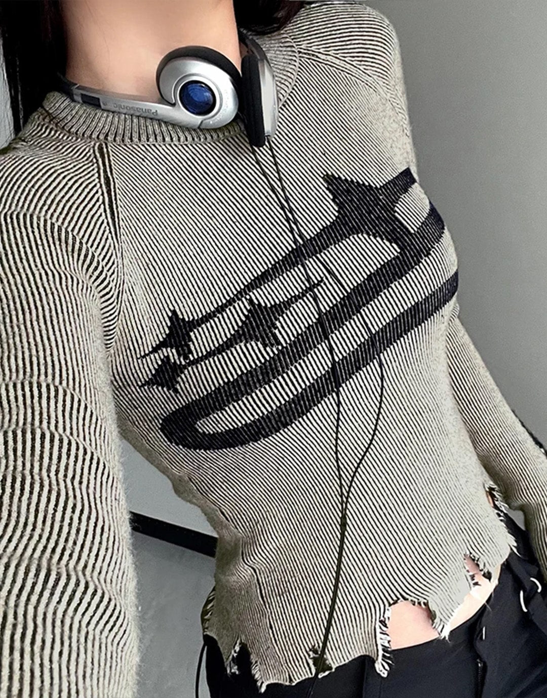 Y2K Long Sleeve Crop Top