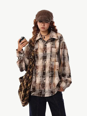 Y2K Plaid Shirt