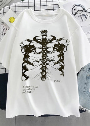 Skeleton Shirt Y2K