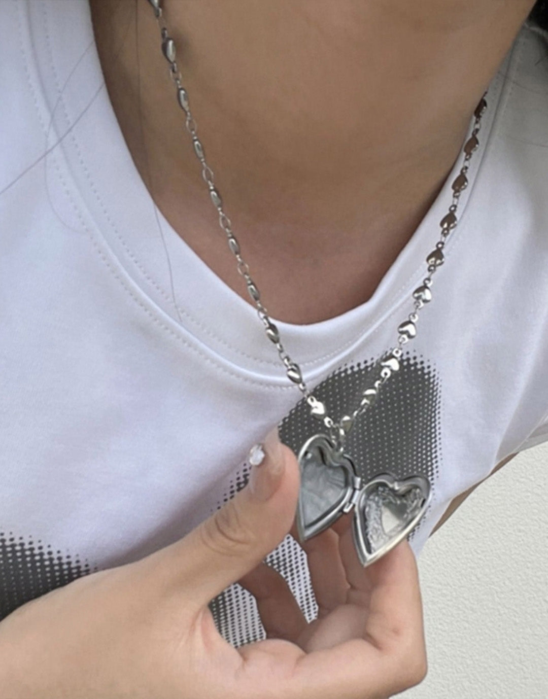 Y2K Silver Necklace