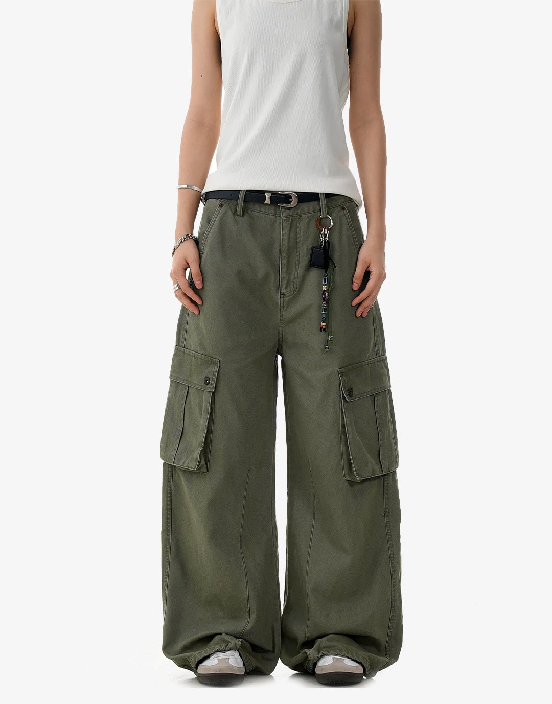 Y2K Khaki Cargo Pants