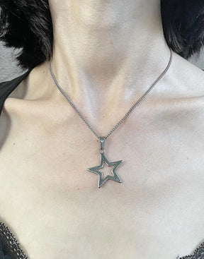 Y2K Star Necklace