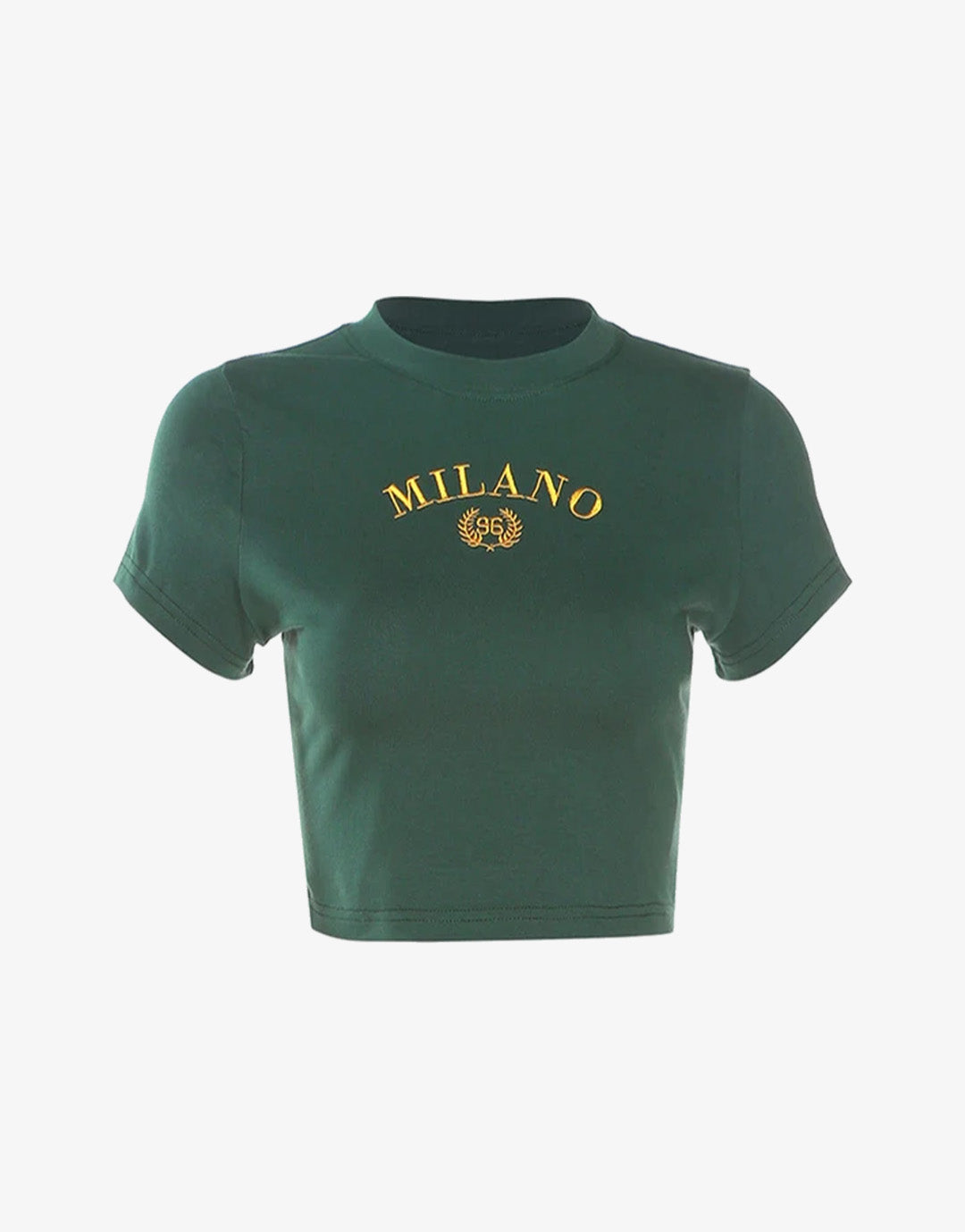 Milano Green Crop Top