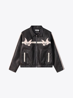 Y2K Brown Leather Jacket