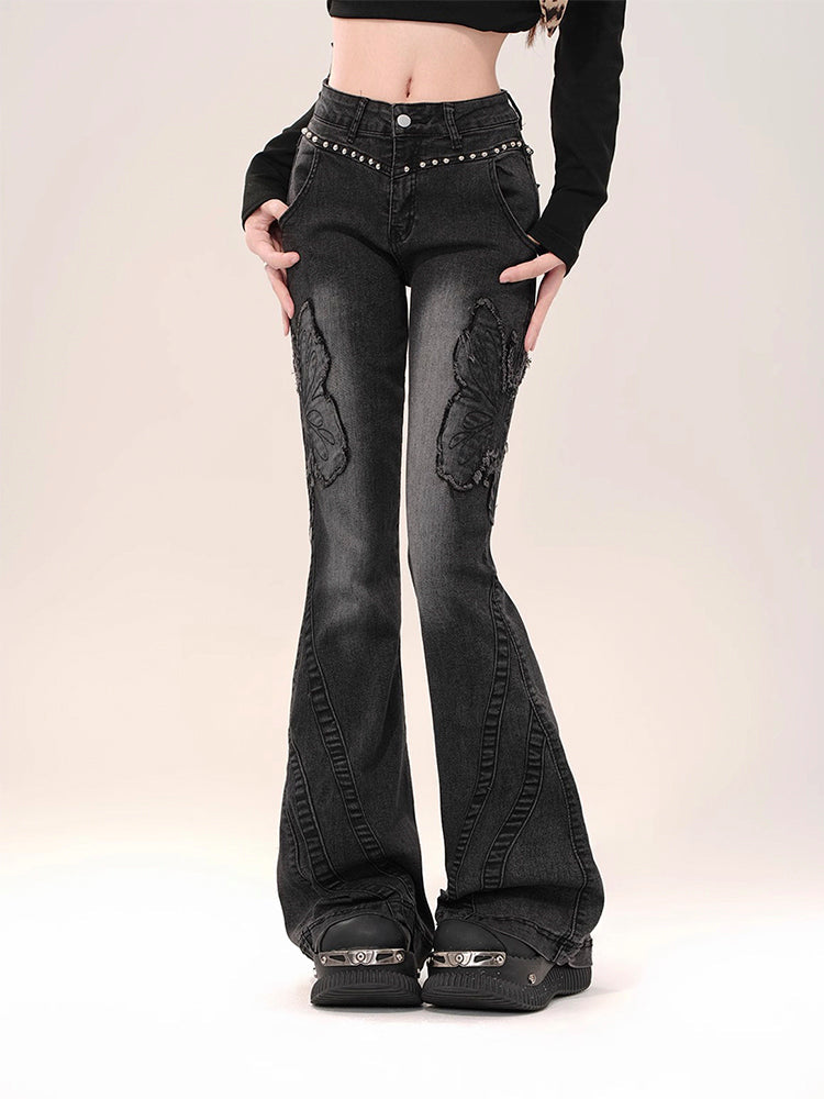 Y2K Butterfly Jeans