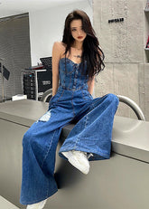 Y2K Denim Jumpsuit