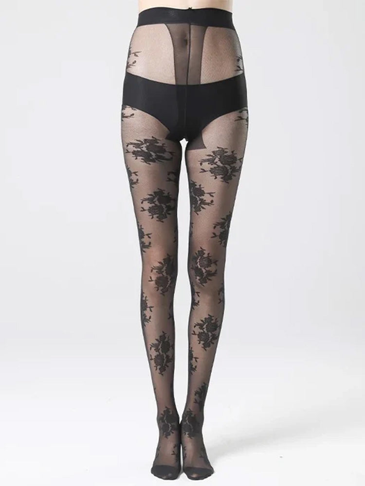 Y2K Floral Tights