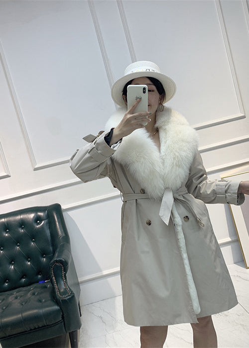 2000s White Fur Coat