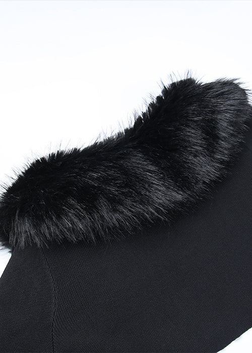 Black Fur 2000s Cardigan