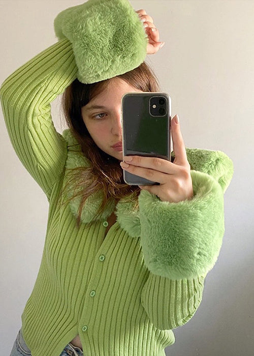 Aesthetic Green Sweater
