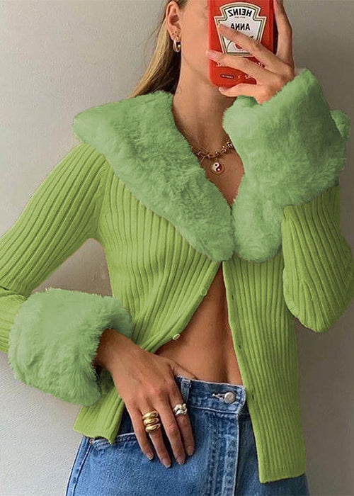 Aesthetic Green Sweater